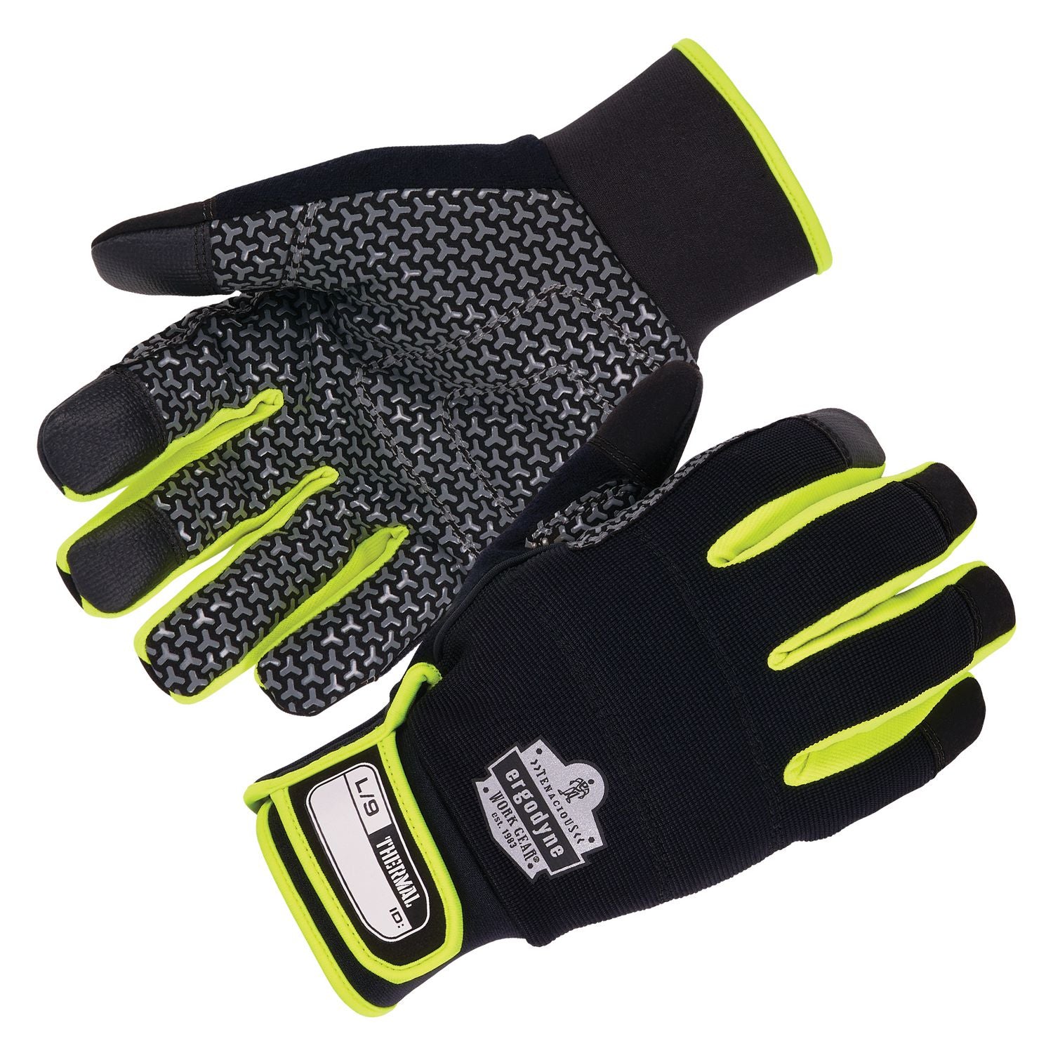 Ergodyne ProFlex 850 Insulated Freezer Gloves, 3XL, Black, Neoprene, Touchscreen Capable, Reinforced Thumb Saddle, Excellent Grip, Machine Washable, Lightweight, High Dexterity, 2 Pairs