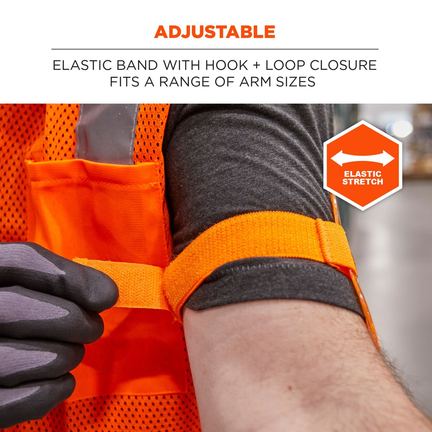 Squids 3386 Arm Band ID/Badge Holder, Vertical, Orange, 3.75 x 4.25 Holder, 2.5 x 4 Insert, 10/Pack