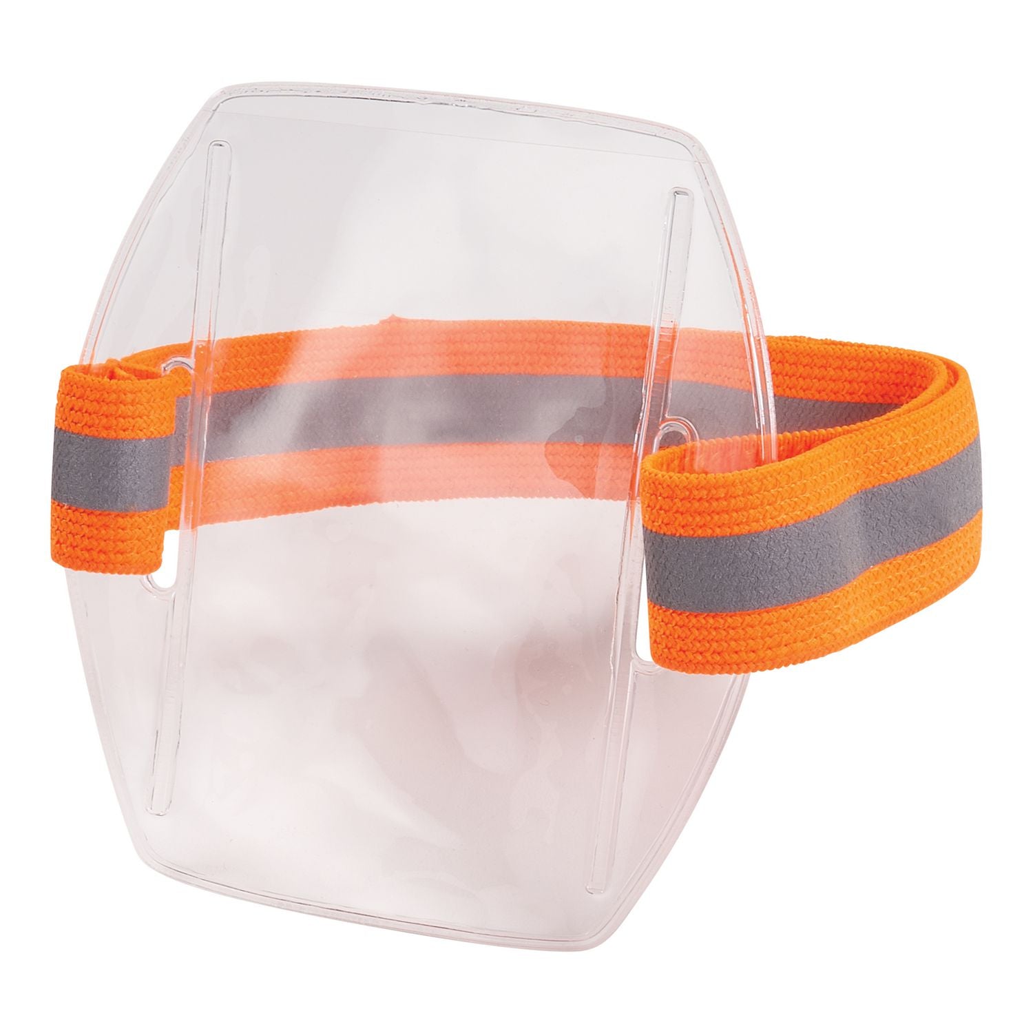 Squids 3386 Arm Band ID/Badge Holder, Vertical, Hi-Vis Orange, 3.75 x 4.25 Holder, 2.5 x 4 Insert, 10/Pack