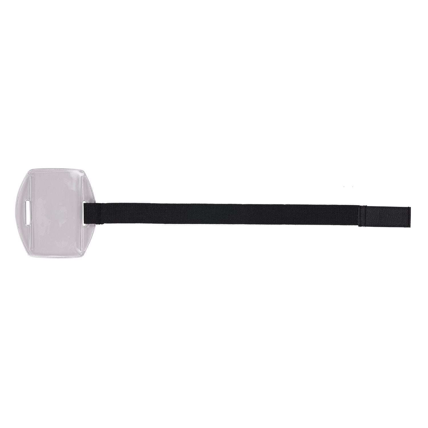 Squids 3386 Arm Band ID/Badge Holder, Vertical, Black/Clear, 3.75 x 4.25 Holder, 2.5 x 4 Insert, 10/Pack