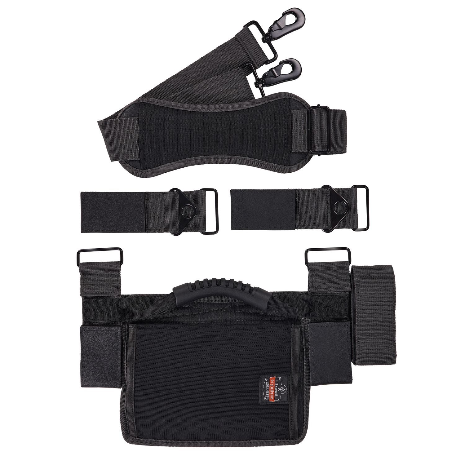 100 lb Load Capacity - Hook & Loop Attachment - Black - 1 Each