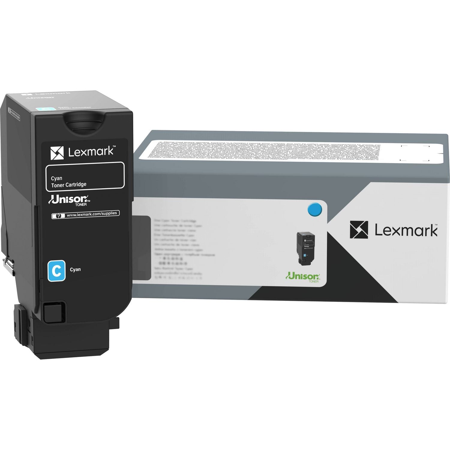 Lexmark Unison 735 Original Laser Toner Cartridge - Cyan - 1 Each