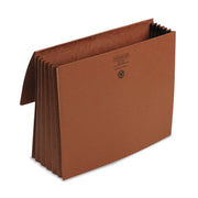 Smead Letter Recycled File Wallet - 8 1/2" x 11" - 5 1/4" Expansion - Redrope - Redrope - Tyvek Gusset, Reinforced Gusset - 30% Recycled - 1 Each