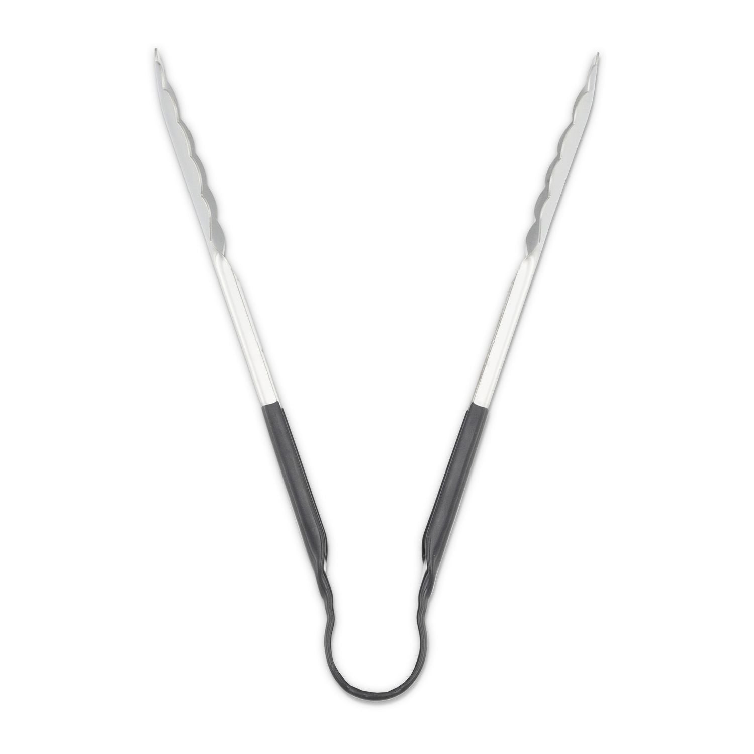 Dura-Kool Tongs, Stainless Steel, 9.5", Silver/Black