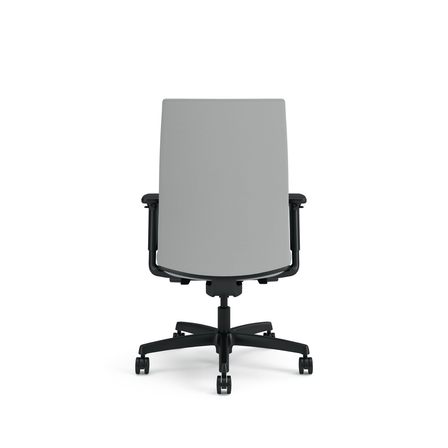HON Ignition 2.0 Chair - Gray Seat Color - Vinyl Seat Material - Black Back Color - Vinyl Back Material - Black Frame Color - Plastic Frame Material - High Back - 5-star Base - Gray - Vinyl - Armrest - 1 Each