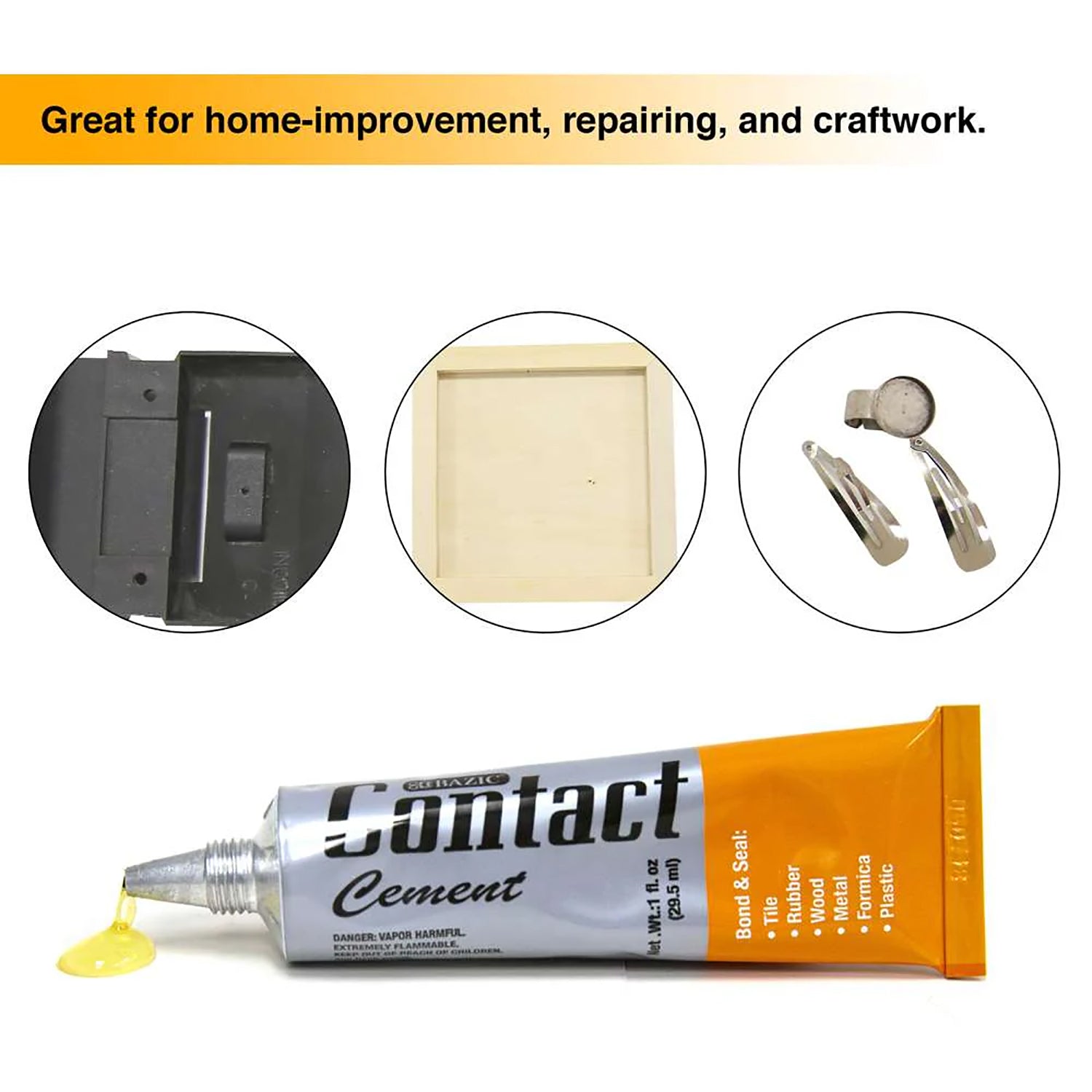 Contact Cement Adhesive, 1 fl oz (30 mL)
