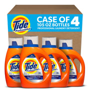 Tide Professional Liquid Laundry Detergent, 105 fl oz, 80 Loads, Orange, 1 Each