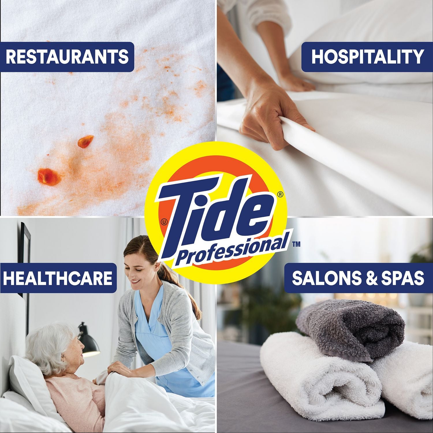 Tide Professional Liquid Laundry Detergent, 105 fl oz, 80 Loads, Orange, 1 Each