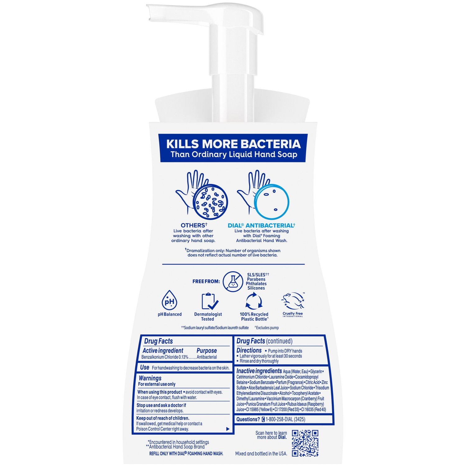 Power Berries Scent - 10 fl oz - Pump Bottle Dispenser - Bacteria Remover - Hand, Skin - Antibacterial - Red - Pleasant Scent - 1 Each