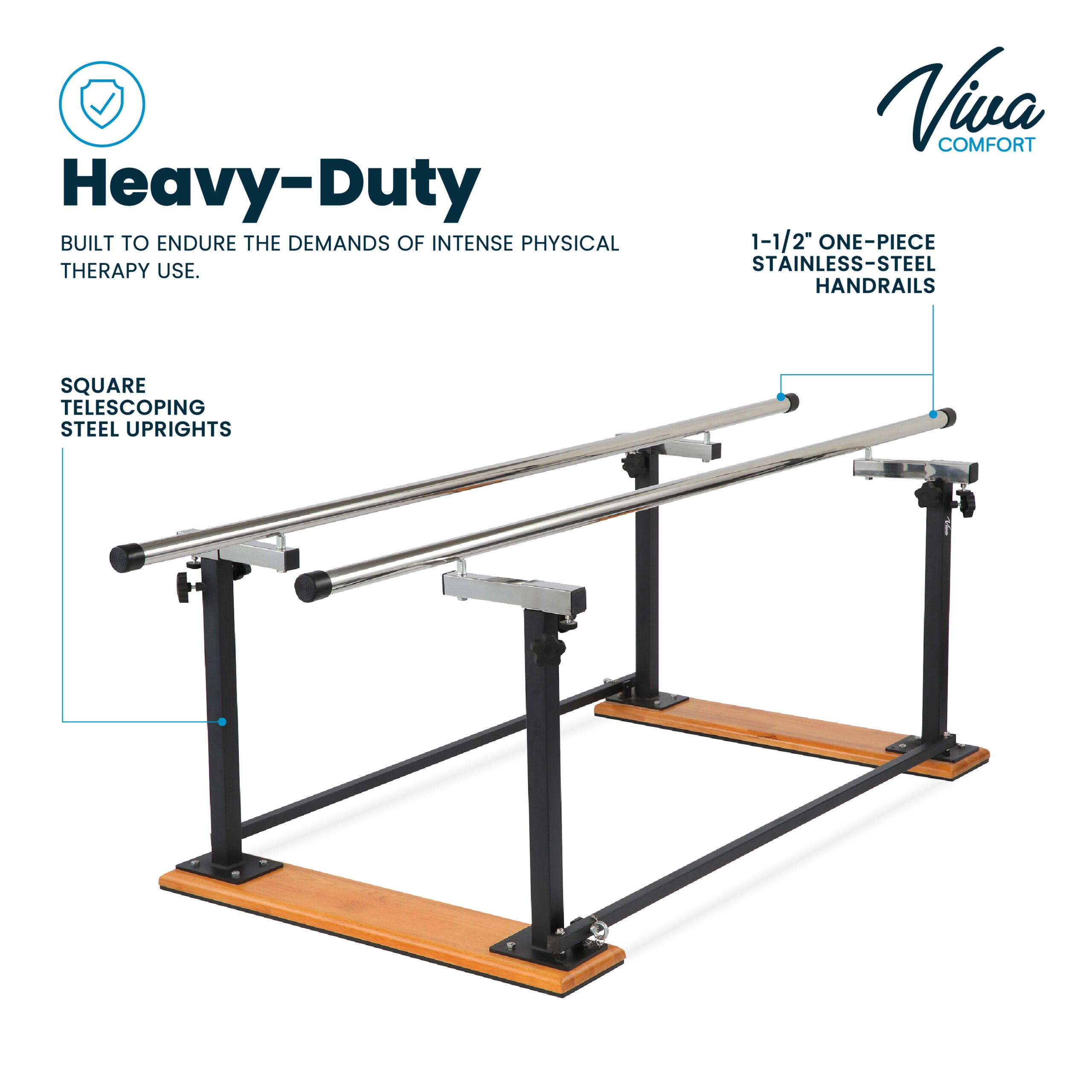 VivaComfort Folding Parallel Bars (7 feet)