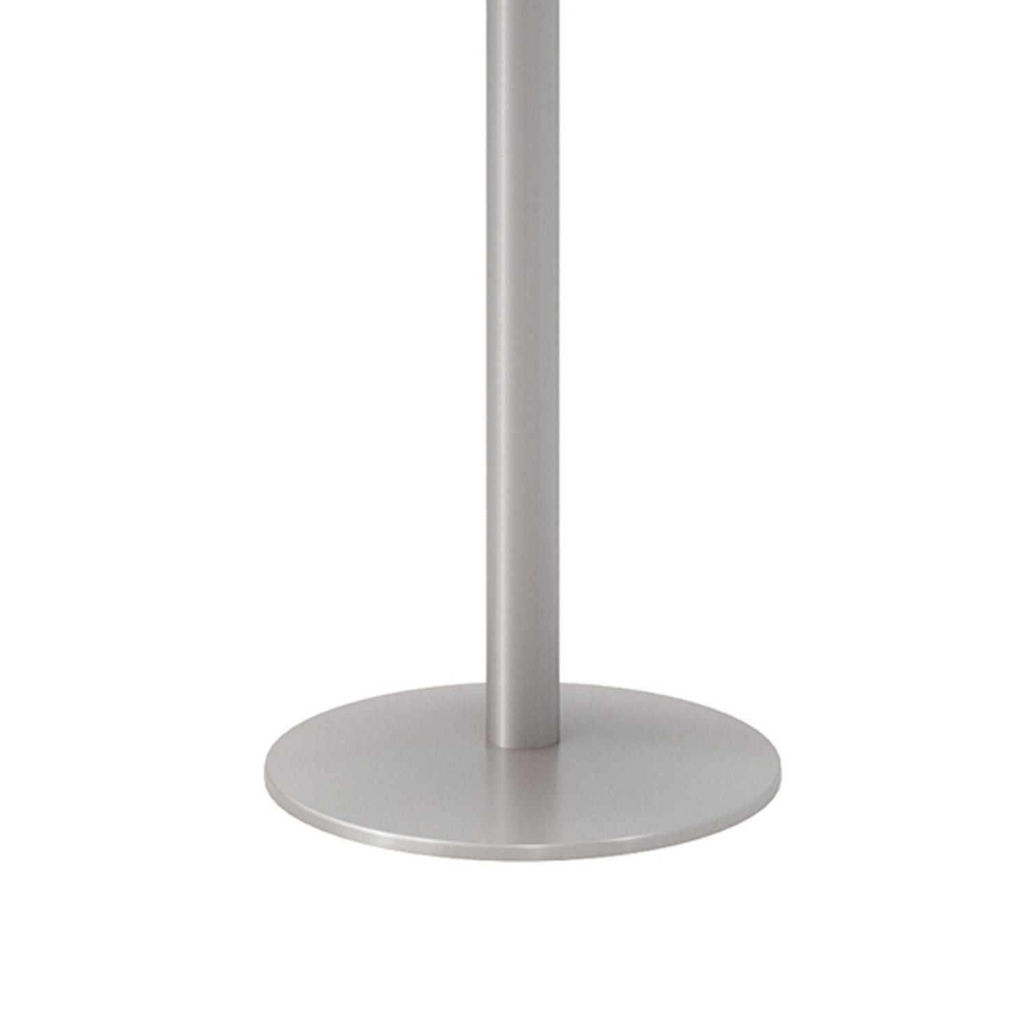 Pedestal Bistro Table with Four Lime Green Kool Series Barstools, Round, 36" Dia x 41h, Designer White