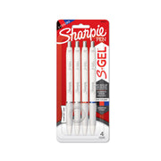 Sharpie S-Gel Pens - 0.7 mm Bold Pen Point - Assorted Ink - White Barrel - 4 / Pack
