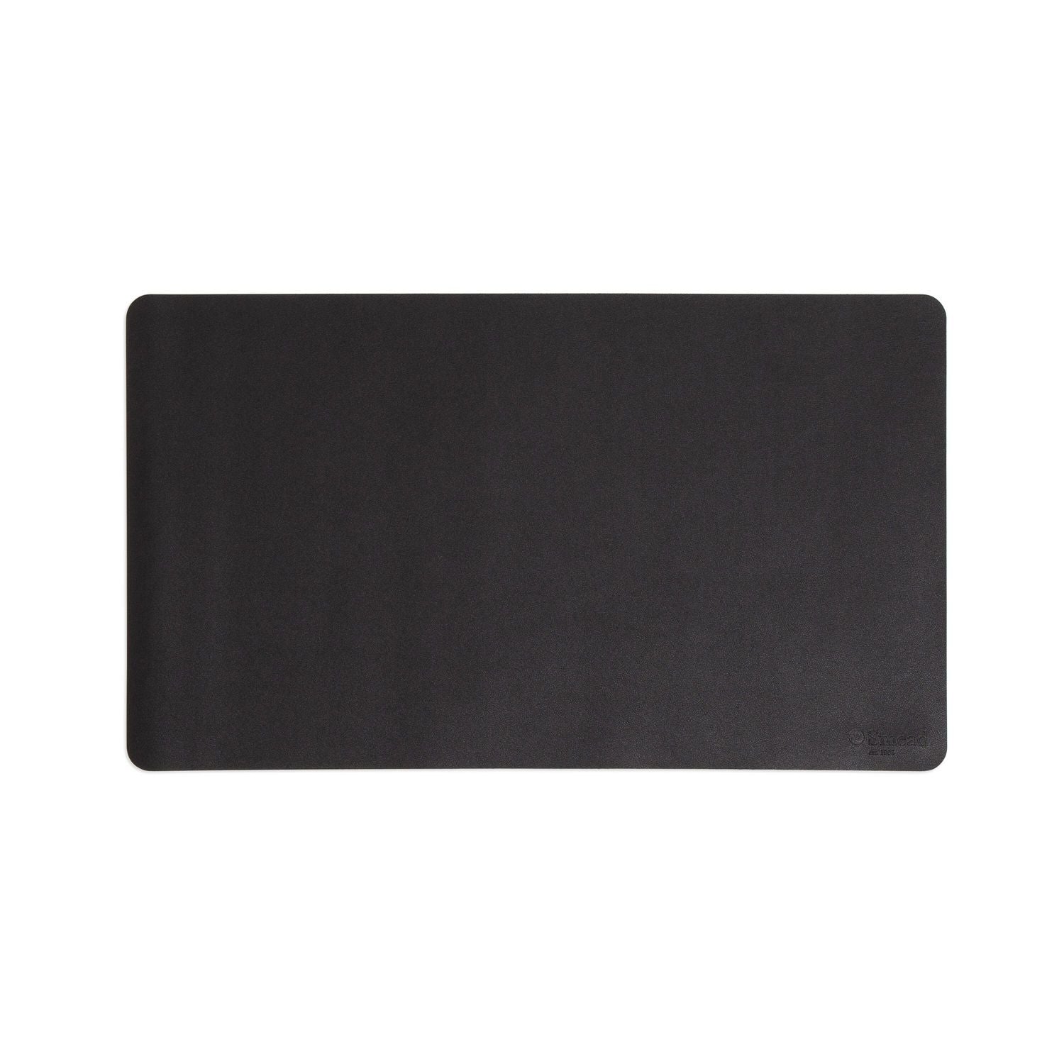 Smead Waterproof Desk Pad, Rectangular, 17" x 36", Vegan Leather, Faux Suede Backing, Charcoal, 1 Each