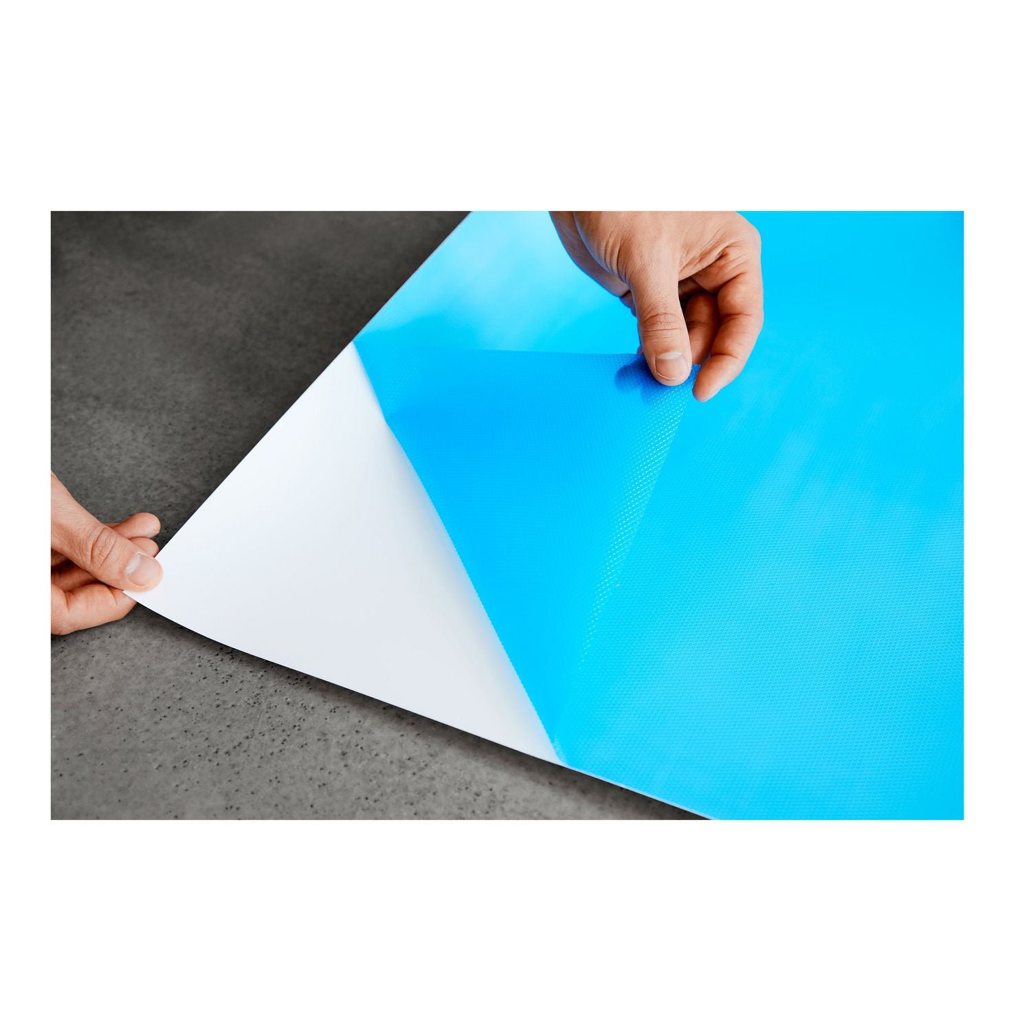 White Surface - White Sheet Color - Rectangle - 72" Length x 48" Width - Flexible, Stain Resistant, Easy Peel, Self-stick, Removable, Wipeable, Stain Proof - 1 Each