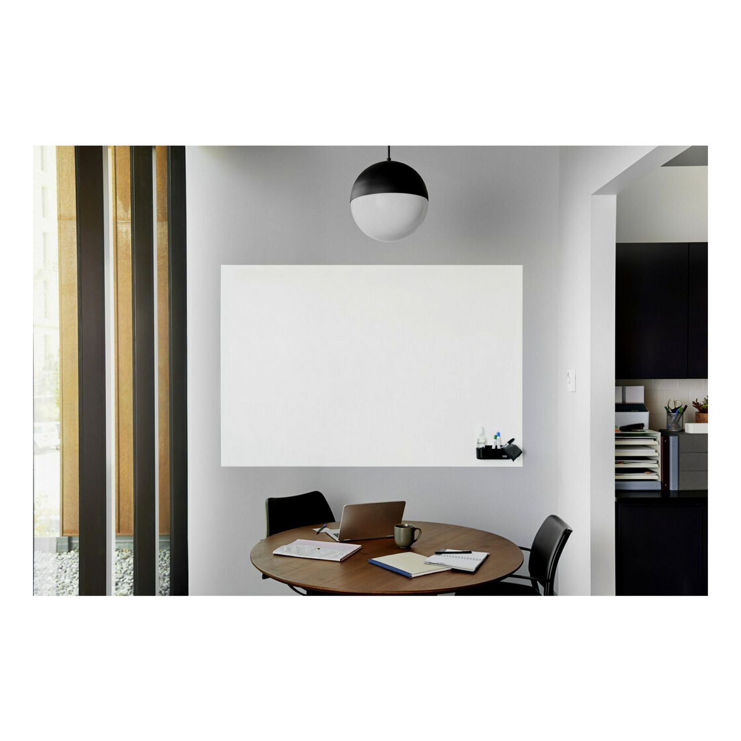White Surface - White Sheet Color - Rectangle - 72" Length x 48" Width - Flexible, Stain Resistant, Easy Peel, Self-stick, Removable, Wipeable, Stain Proof - 1 Each