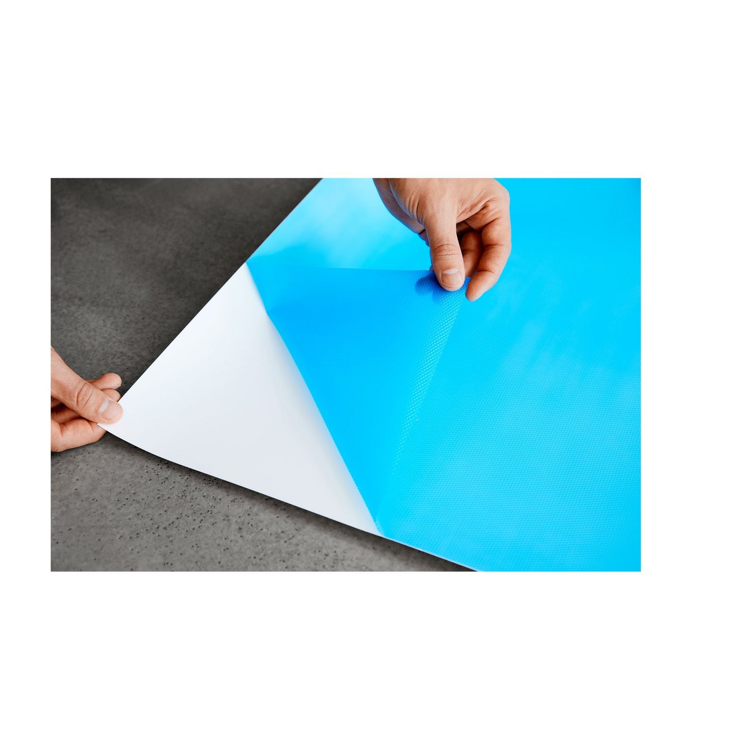 White Surface - White Sheet Color - Rectangle - 36" Length x 24" Width - Flexible, Stain Resistant, Easy Peel, Self-stick, Removable, Wipeable, Stain Proof - 1 Each