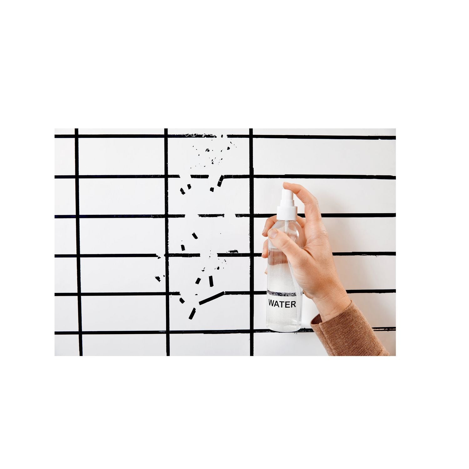 White Surface - White Sheet Color - Rectangle - 72" Length x 48" Width - Flexible, Stain Resistant, Easy Peel, Self-stick, Removable, Wipeable, Stain Proof - 1 Each
