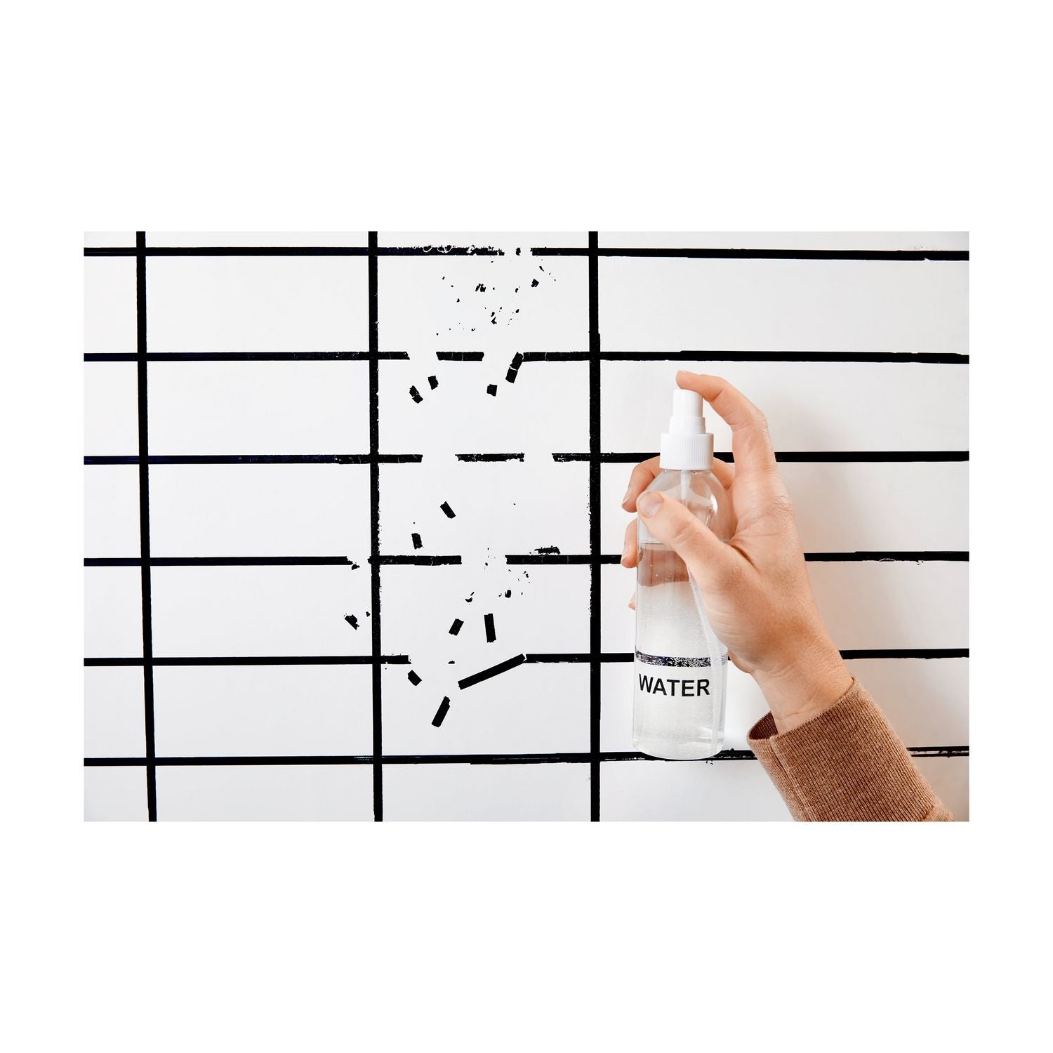 White Surface - White Sheet Color - Rectangle - 4" Length x 3" Width - Flexible, Stain Resistant, Easy Peel, Self-stick, Removable, Wipeable, Stain Proof - 1 Each