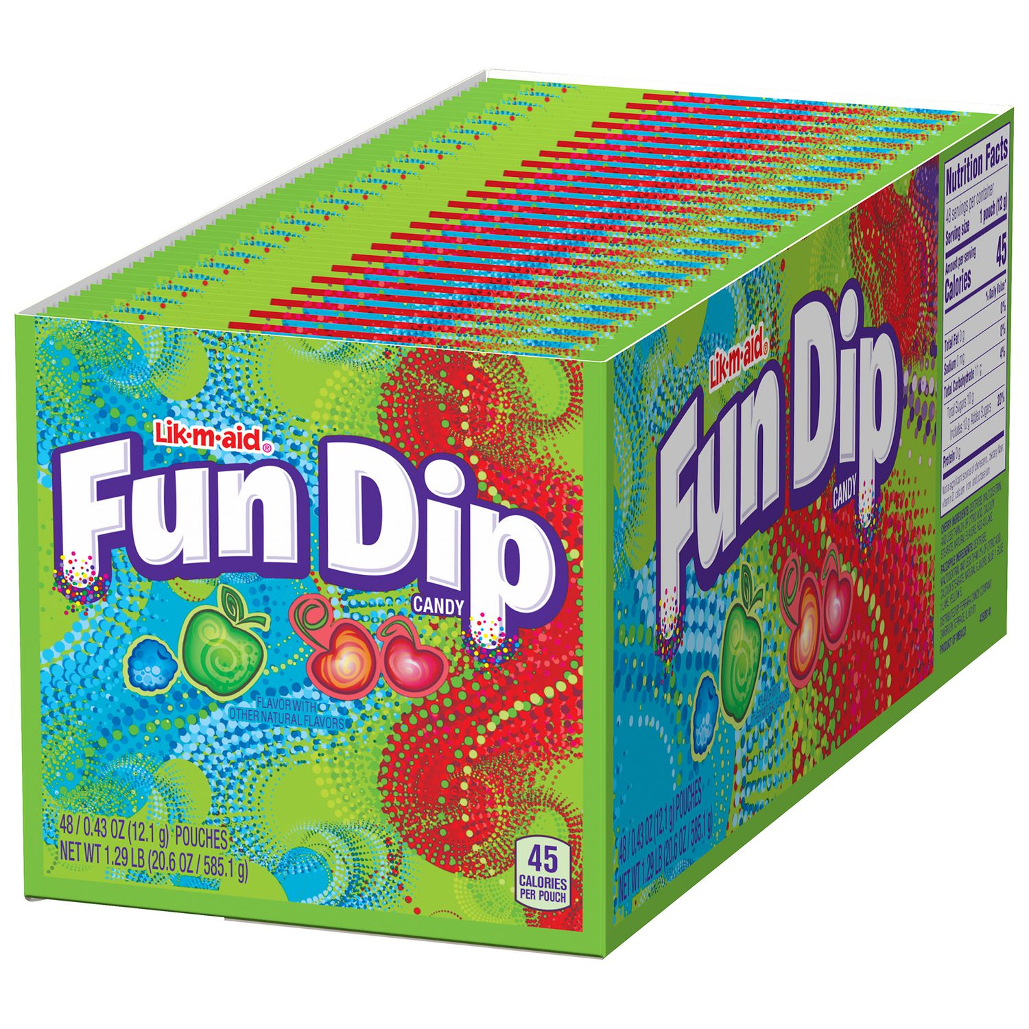 Cherry, Green Apple - Individually Wrapped - 0.43 oz - 48 /Box - 2 / Carton