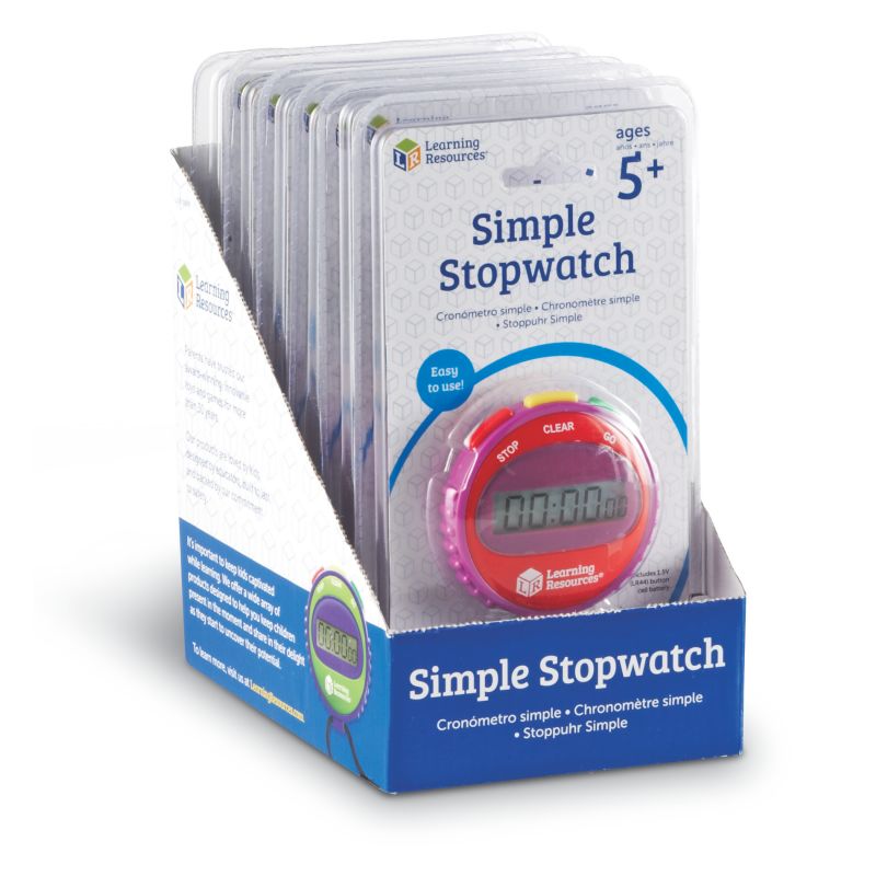 Simple Stopwatch, Set of 6 in Display