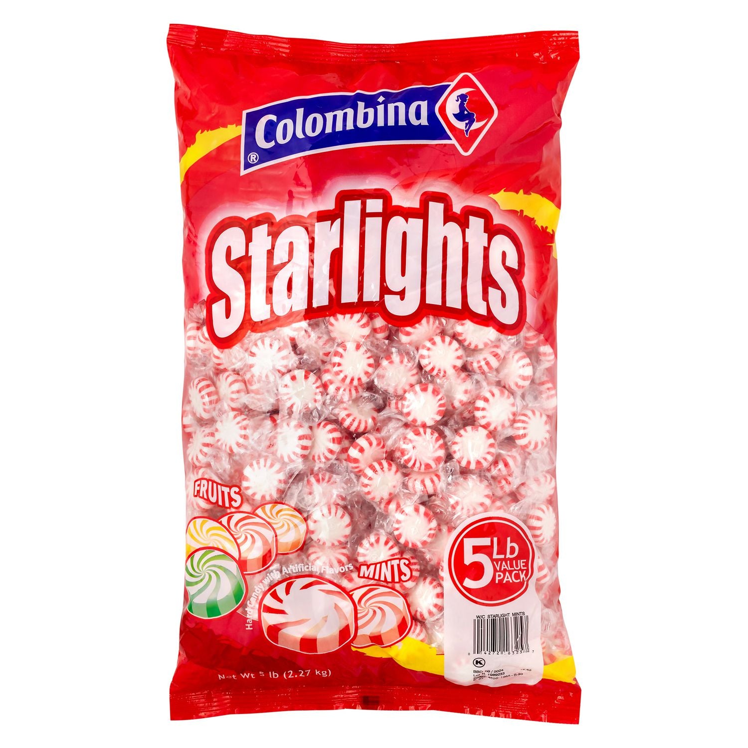 Peppermint - Individually Wrapped - 100 Pieces/Bag - 3 / Carton