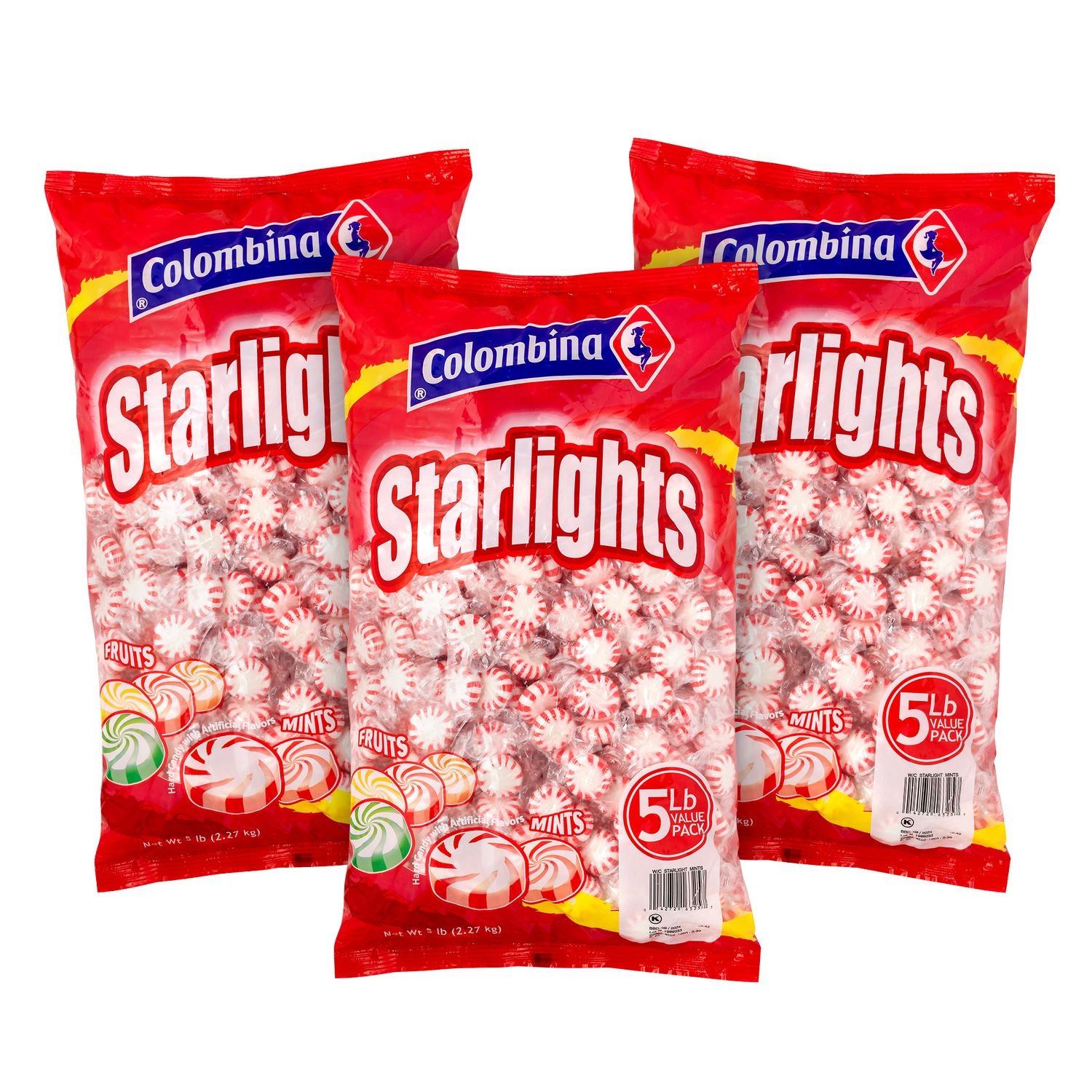 Peppermint - Individually Wrapped - 100 Pieces/Bag - 3 / Carton