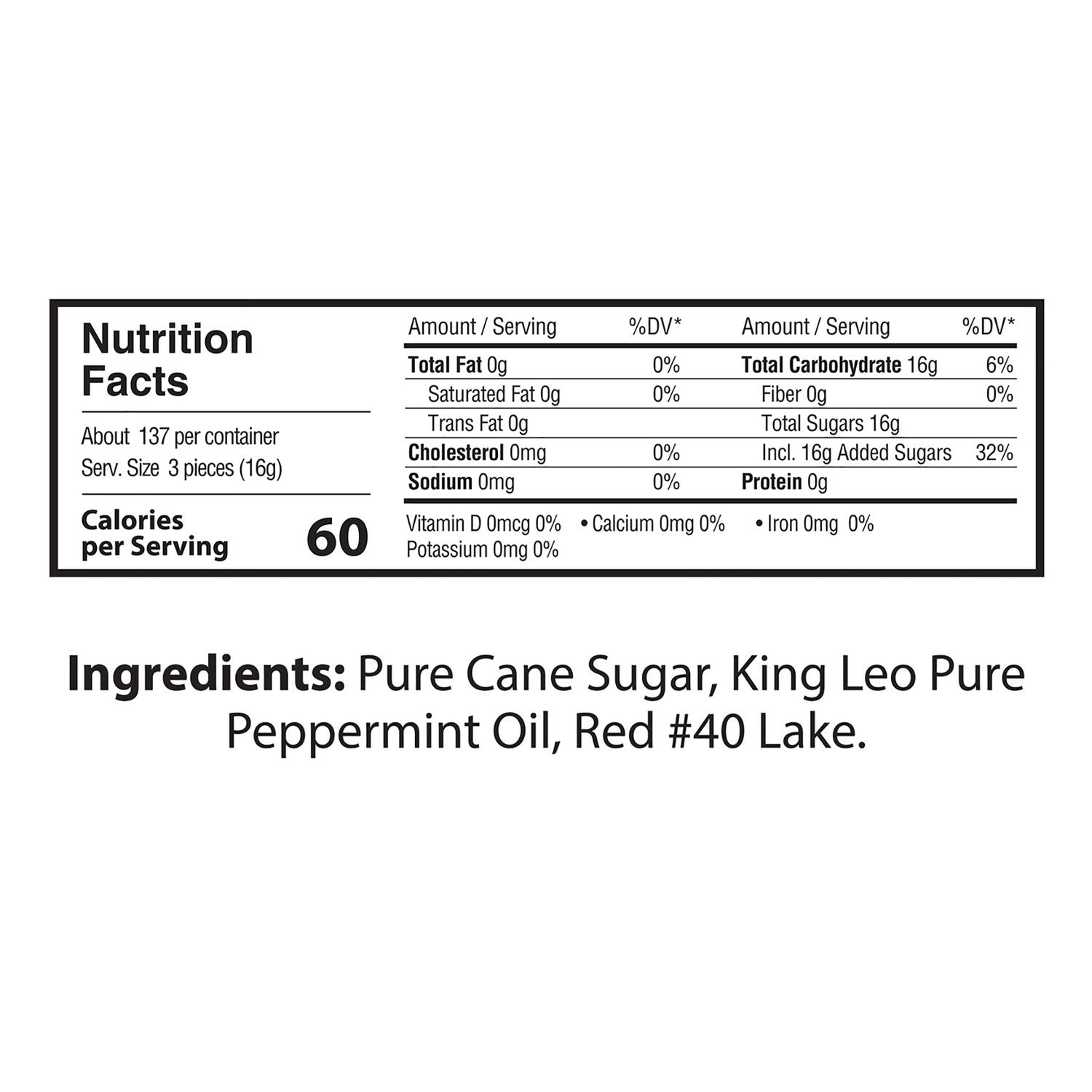 Peppermint - Individually Wrapped, Breath Freshening - 2 / Carton