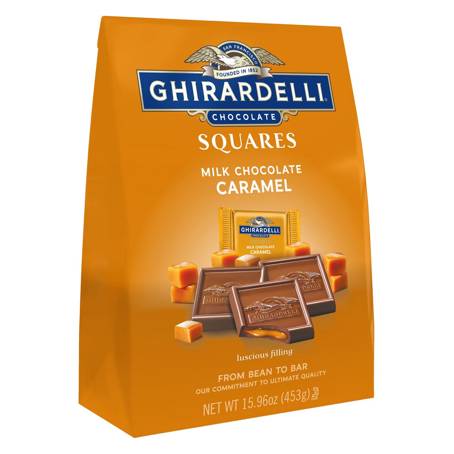 Green Rabbit Chocolate - Milk Chocolate, Caramel - Individually Wrapped - 1 / Carton