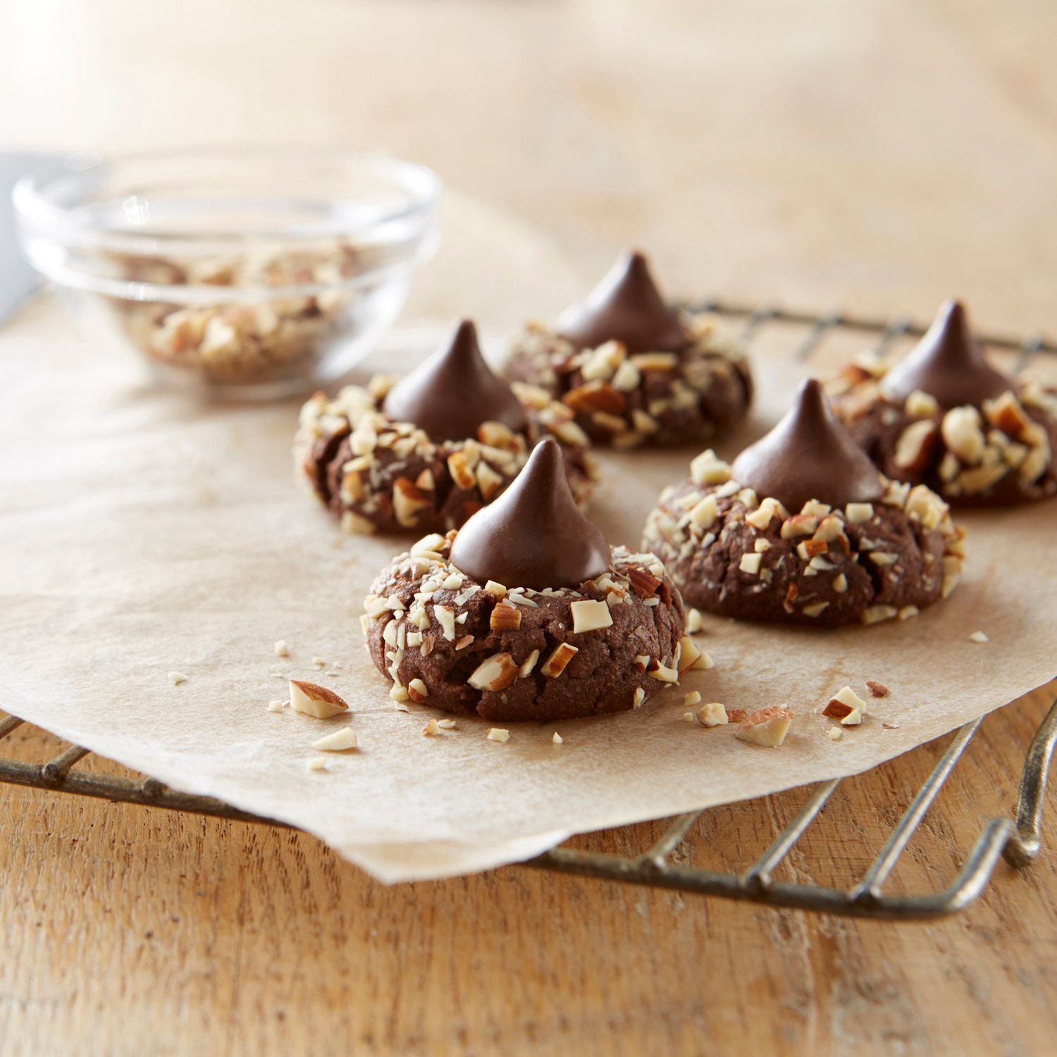 Green Rabbit Hershey's Kisses MilkChocolate Almond - Milk Chocolate, Almond - Individually Wrapped - 2 lb - 2 / Carton
