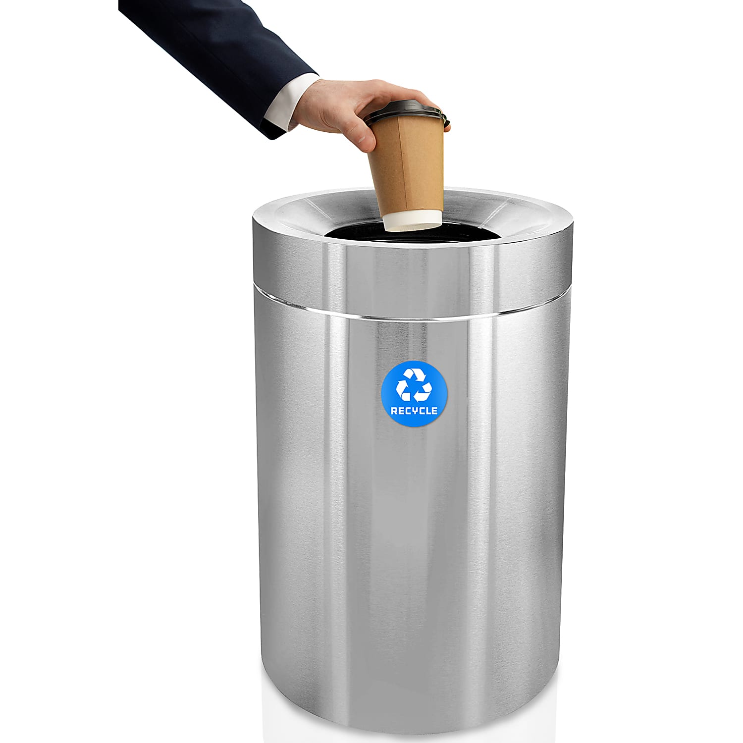 50 Gallon Stainless Steel Recycling Can