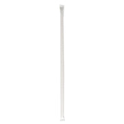 Wrapped Jumbo Straws, 10.25", Polypropylene, Red/White Striped, 2,000/Carton