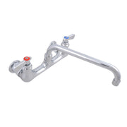 WorkForce Standard Duty Faucet, 8" Height/10" Reach, Chrome-Plated Brass