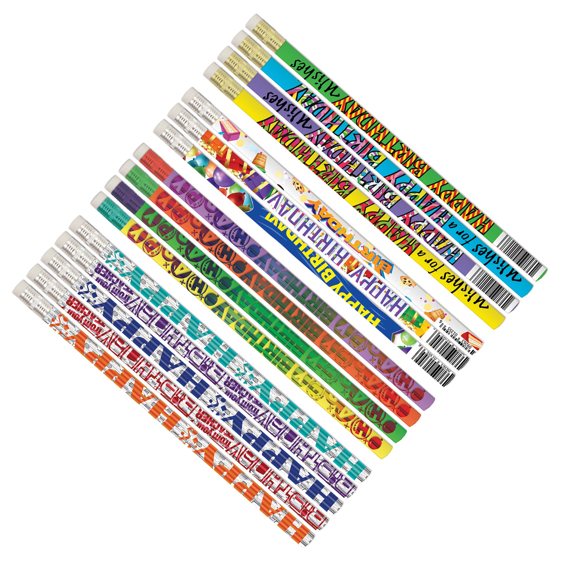 Teacher Birthday Pencils Assortment, Pack of 144