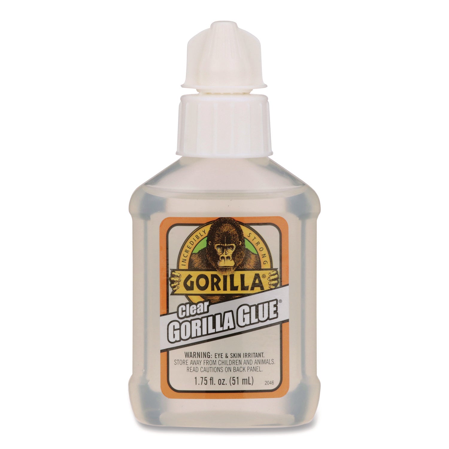 Gorilla Clear Gorilla Glue, 1.75 fl oz, Clear, 1 Each