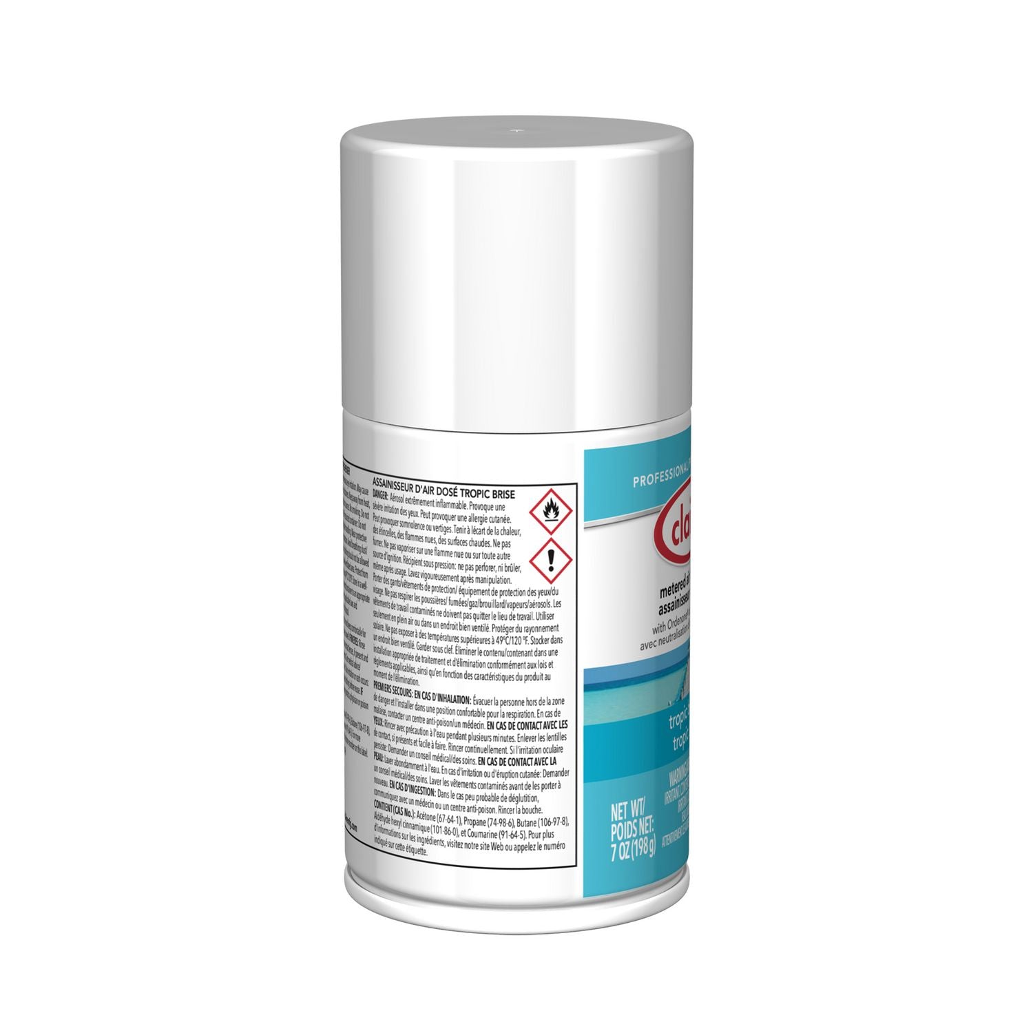 Metered Air Freshener, 7 oz Aerosol Spray, Tropic Breeze, 12/Carton