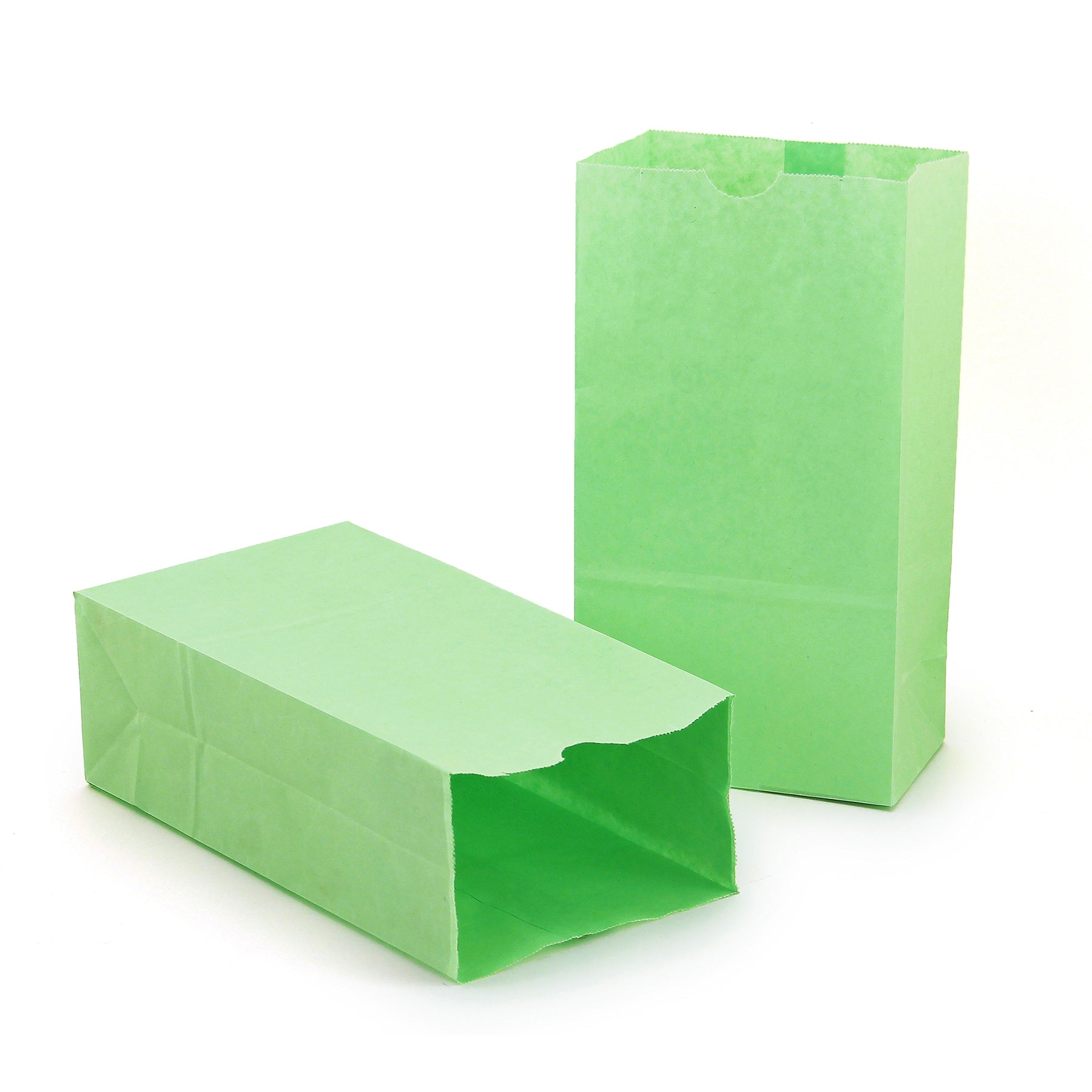 Paper Bags Size #6 - 50 per pkg, Lime Green