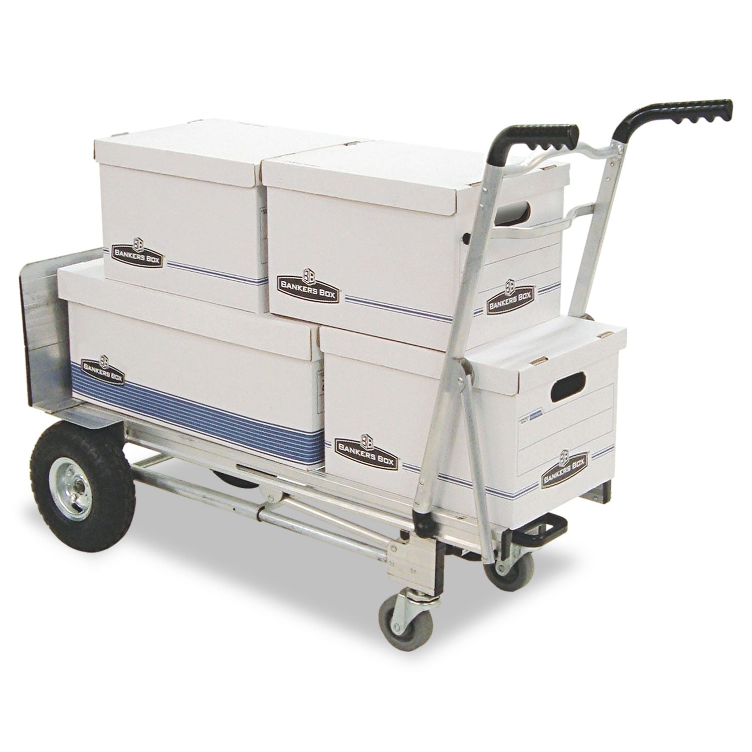 1000 lb Load Capacity - 4 Casters - Aluminum - 19" Width x 21" Depth x 47.50" Height - Silver Gray - 1 Each