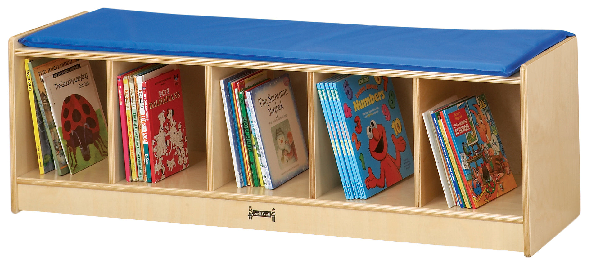 Jonti-Craft® 5 Section Bench Locker - Blue