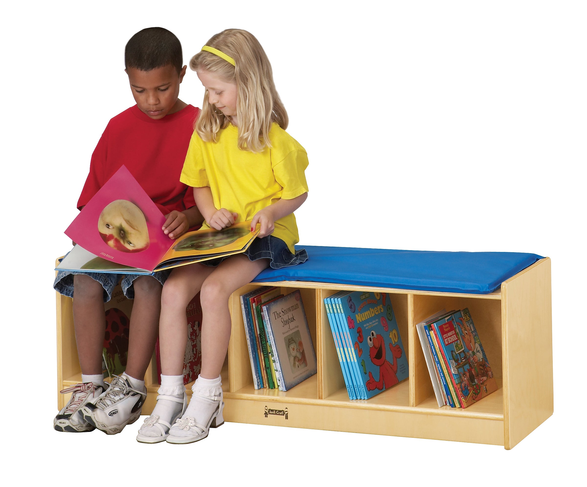 Jonti-Craft® 5 Section Bench Locker - Blue