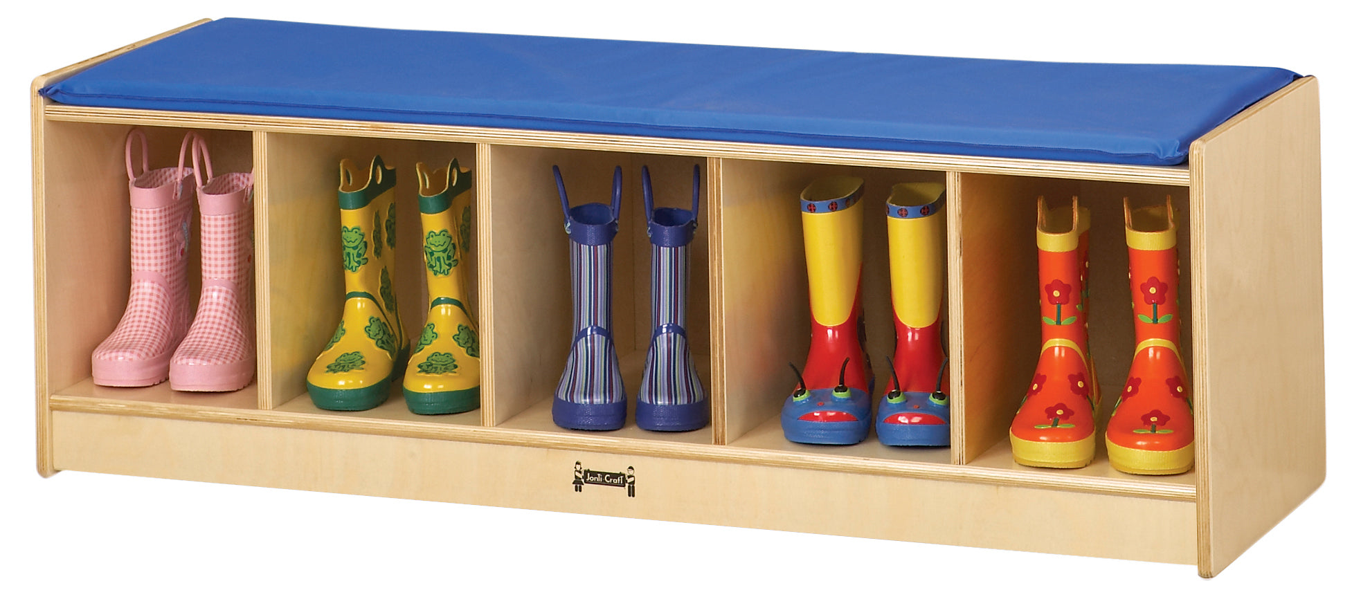 Jonti-Craft® 5 Section Bench Locker - Wheat