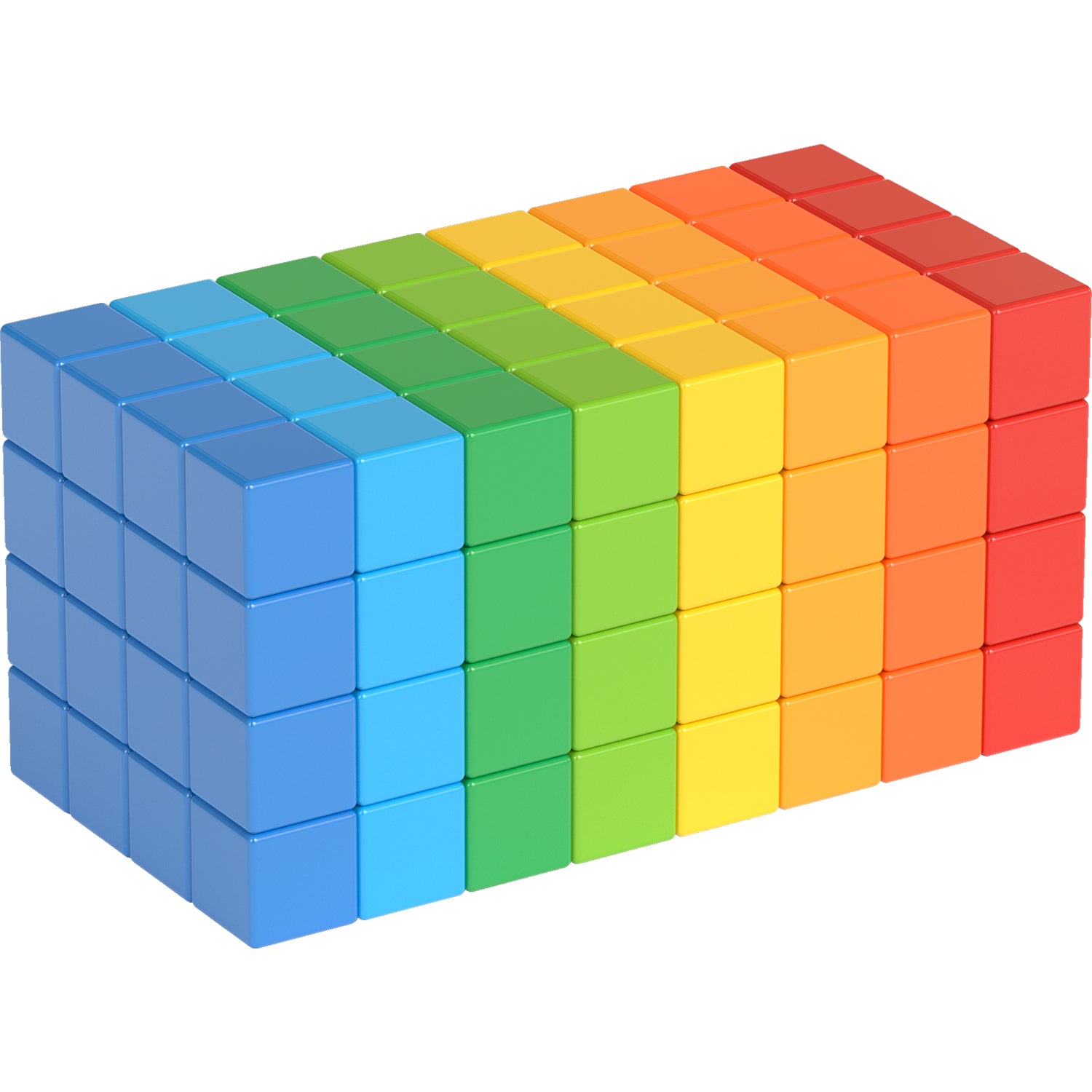 Geomag™ Magicube Magnetic Building Cubes Bulk 8 Colors, 128 Pieces