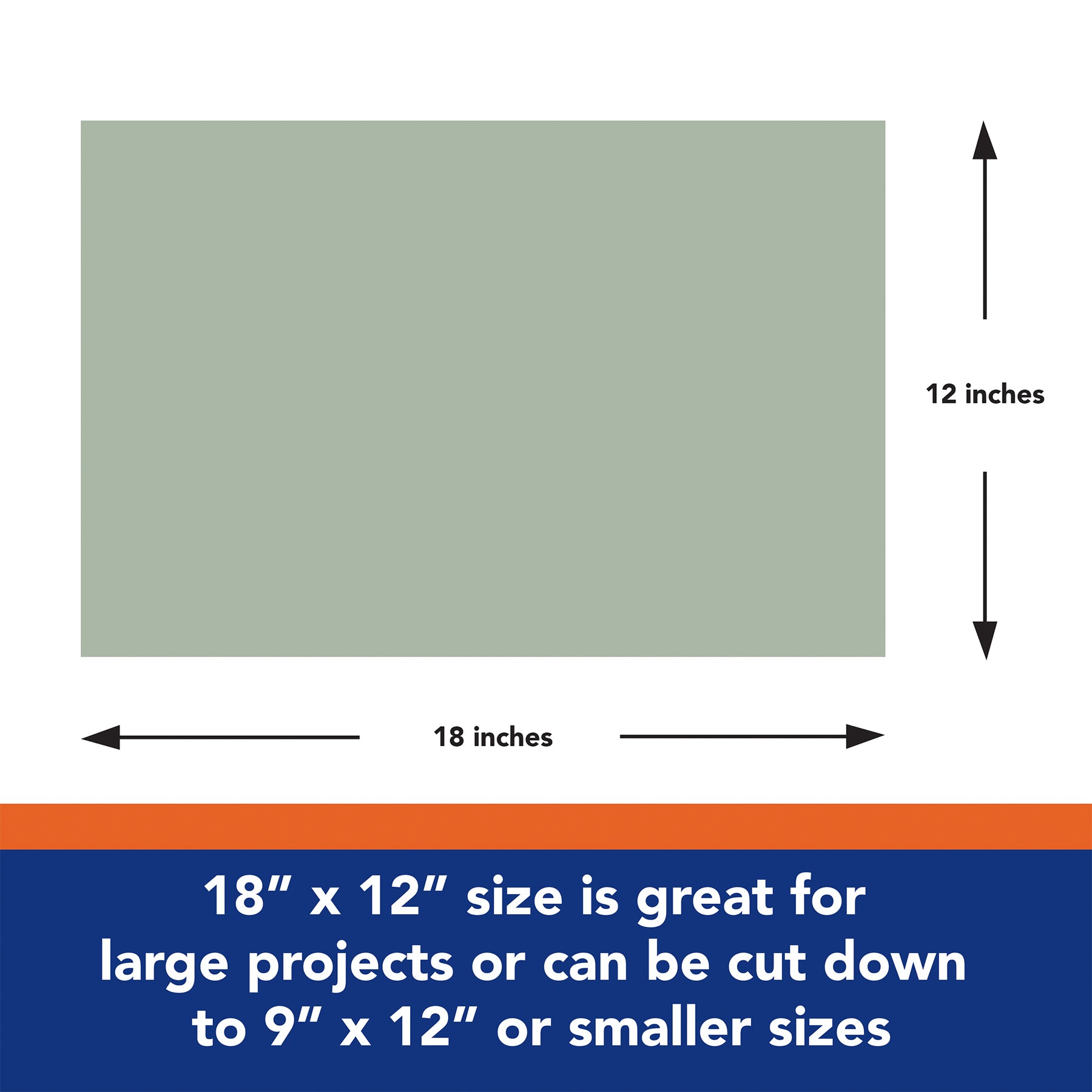 Construction Paper, Heavyweight, Gray, 12" x 18", 50 Sheets