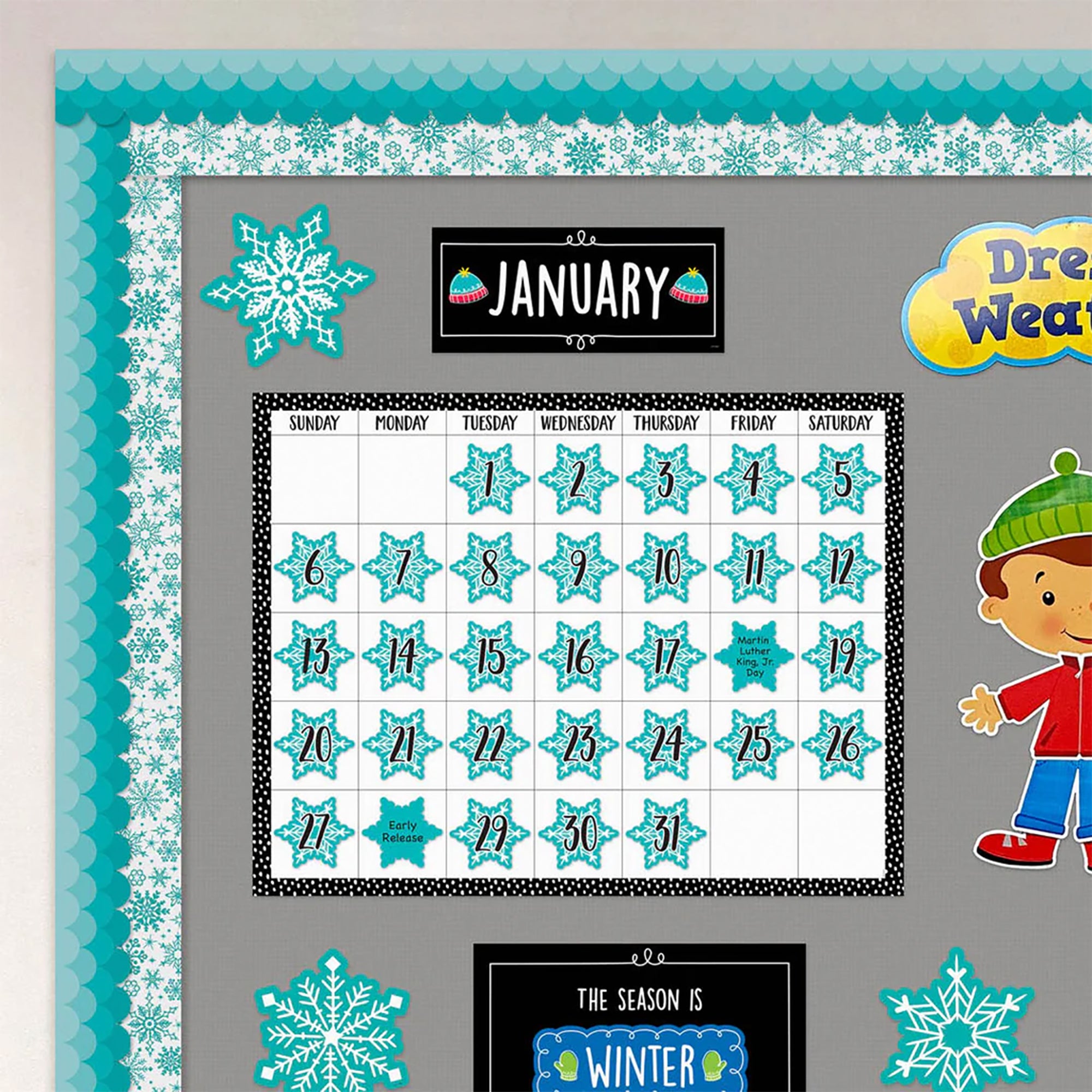 Snowflakes 6" Designer Cut-Outs, Pack of 36