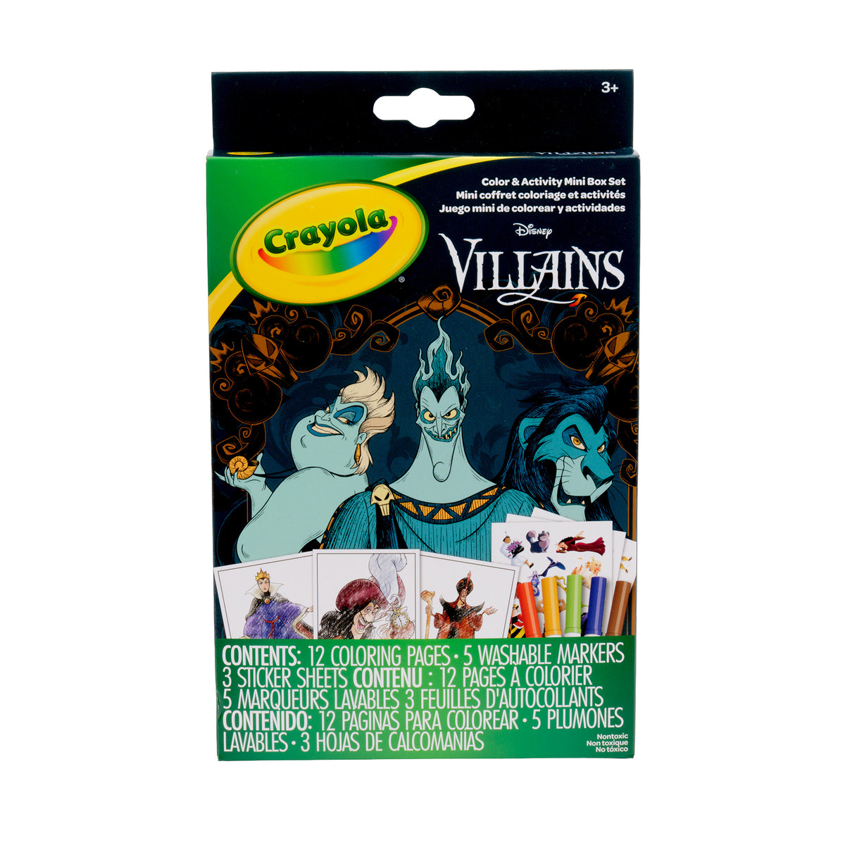 COLOR & ACTIVTY SET DISNEY VILLAINS