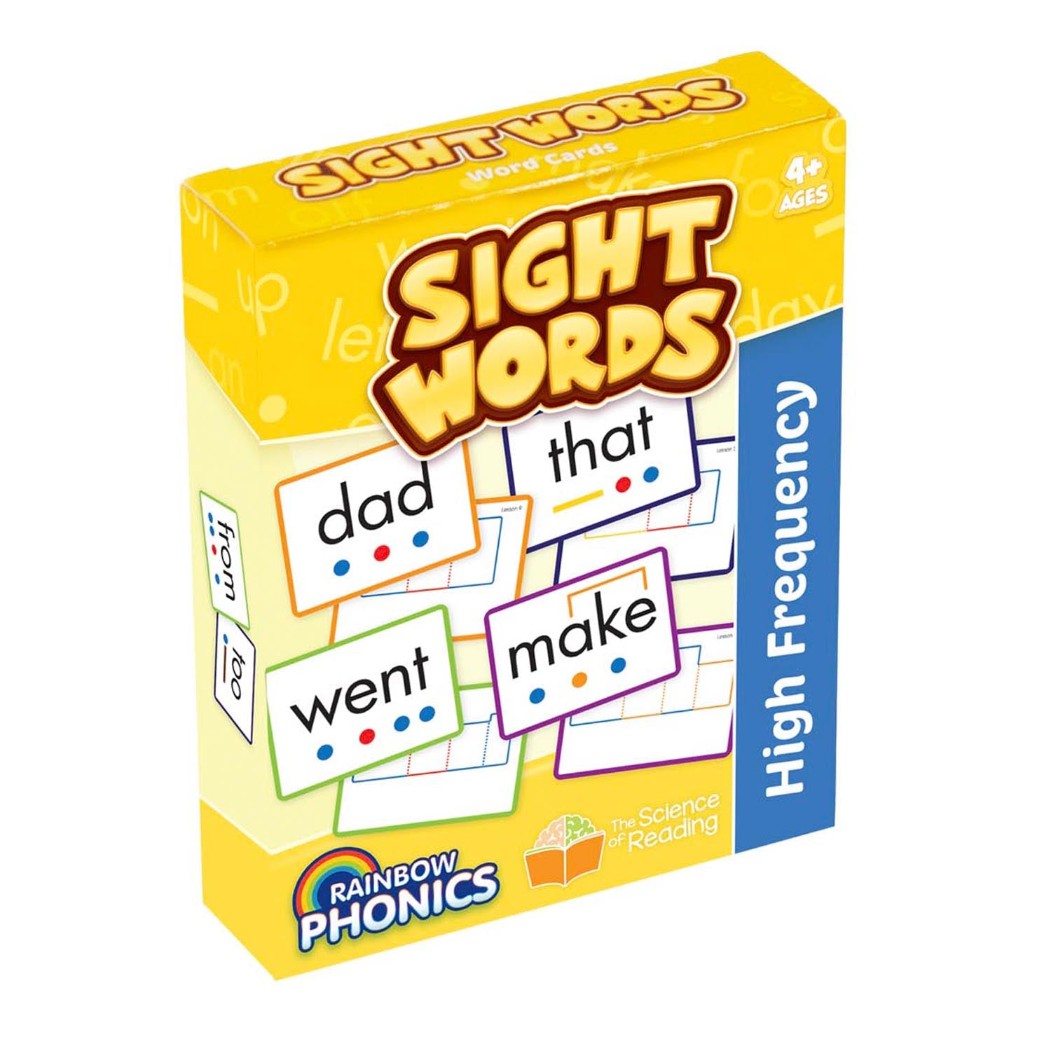 Rainbow Phonics Sight Word Cards, High Freguency