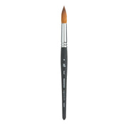 Aqua Elite Round Brush, Synthetic Bristles, Short Handle Watercolor Paintbrush, Matte Black, Size 16, 1 Count