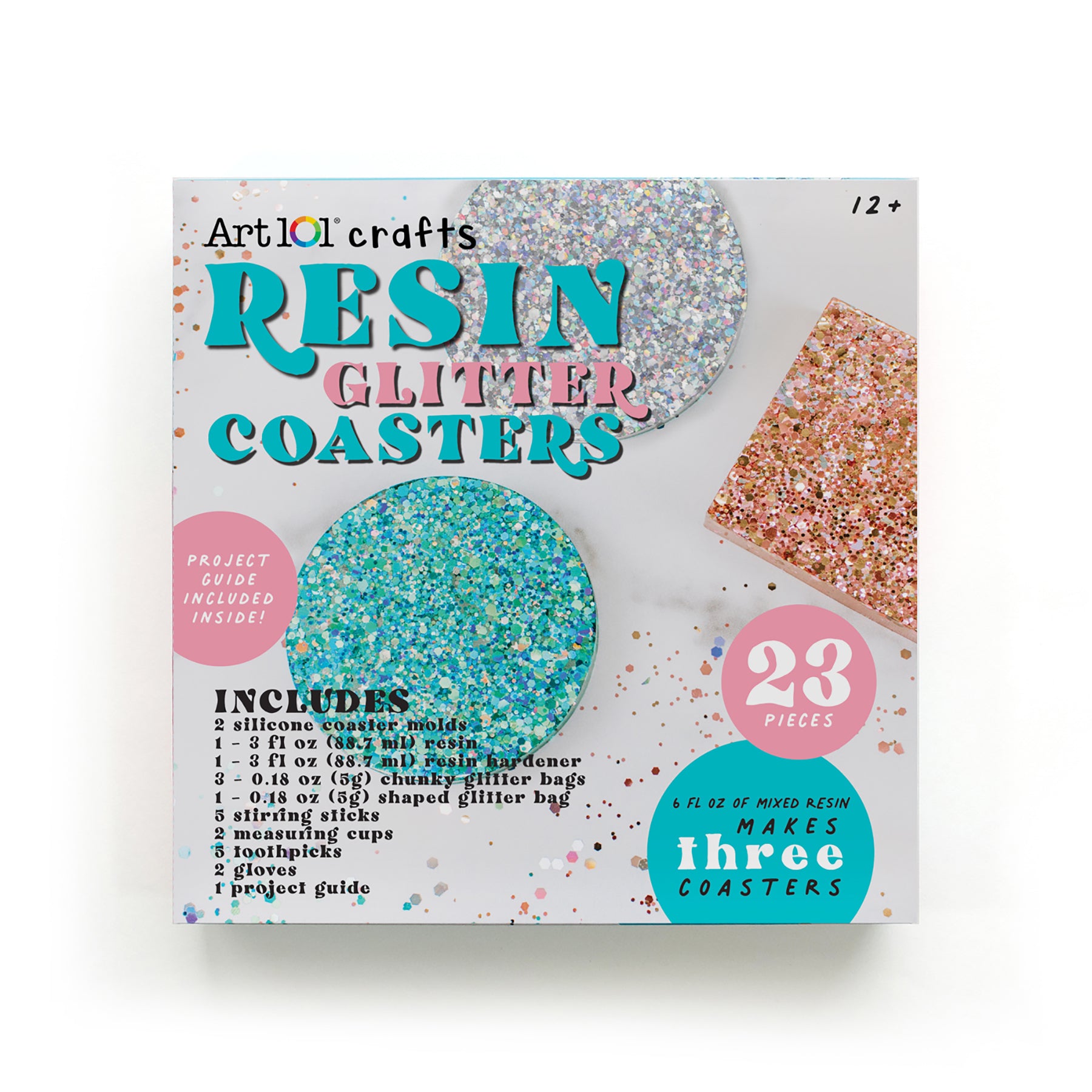 Resin Glitter Coaster Kit