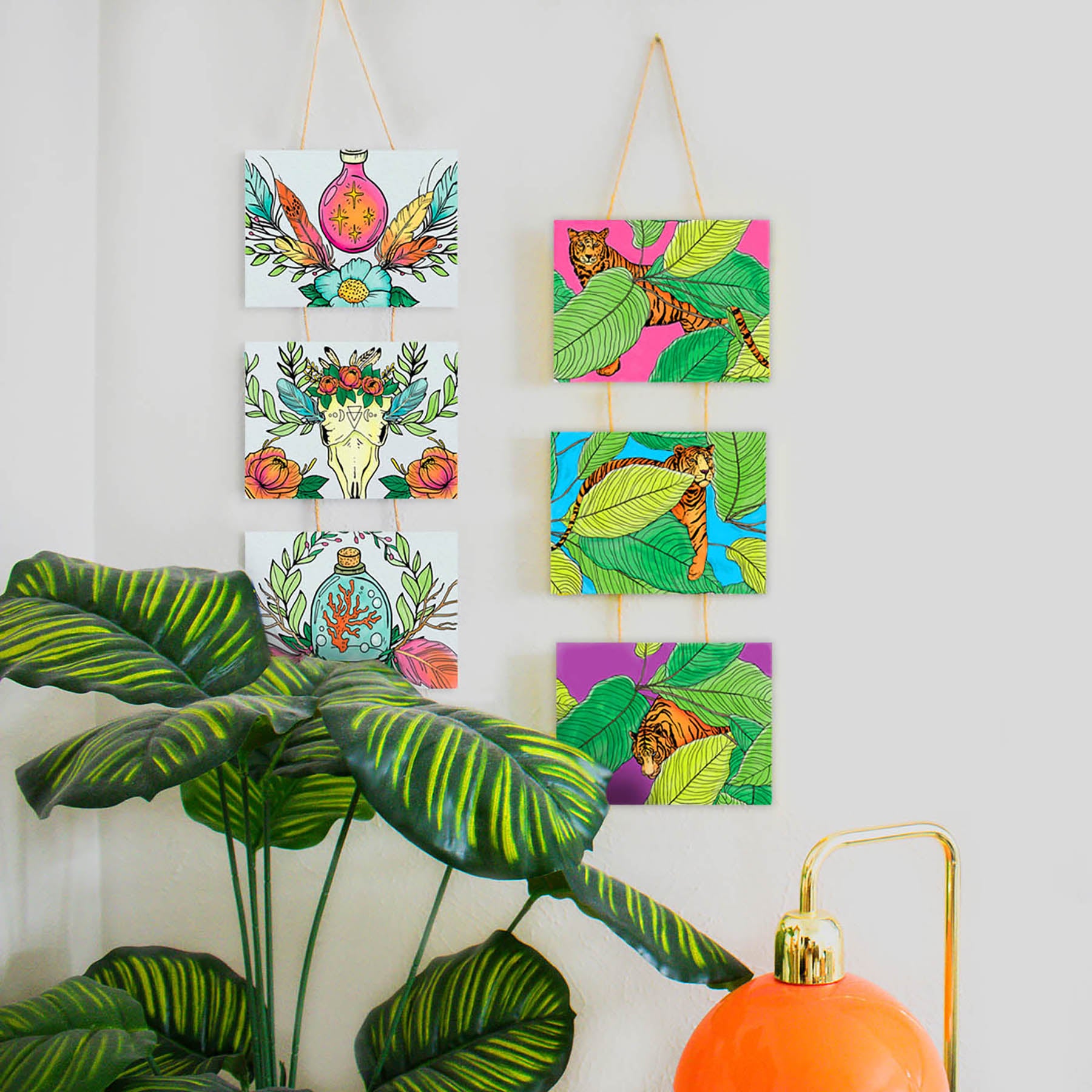 DIY Hanging Canvas Art Set 2-Pack
