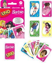 Mattel Games UNO Barbie Card Game with Special “Hi, Barbie!” Rule for Kids, Adults & Family Nights, Game Nights, Travel, Camping & Parties.