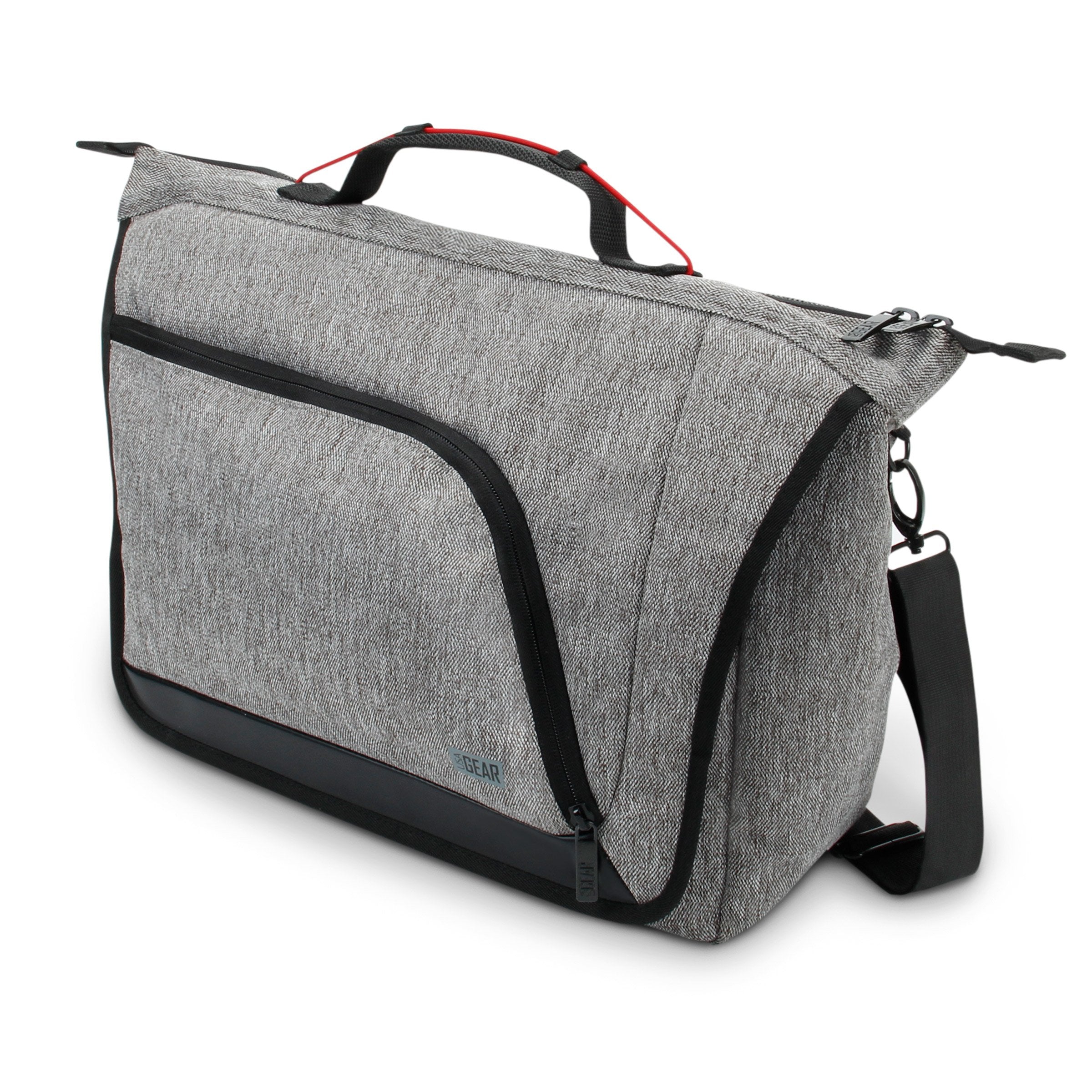 USA Gear Tabletop DND Bag - RPG Player's Essentials Dungeons and Dragons Messenger Bag – Customizable Dividers, Comfortable Back Support and Adjustable Strap -Holds Books, Binders, Dice & Accessories